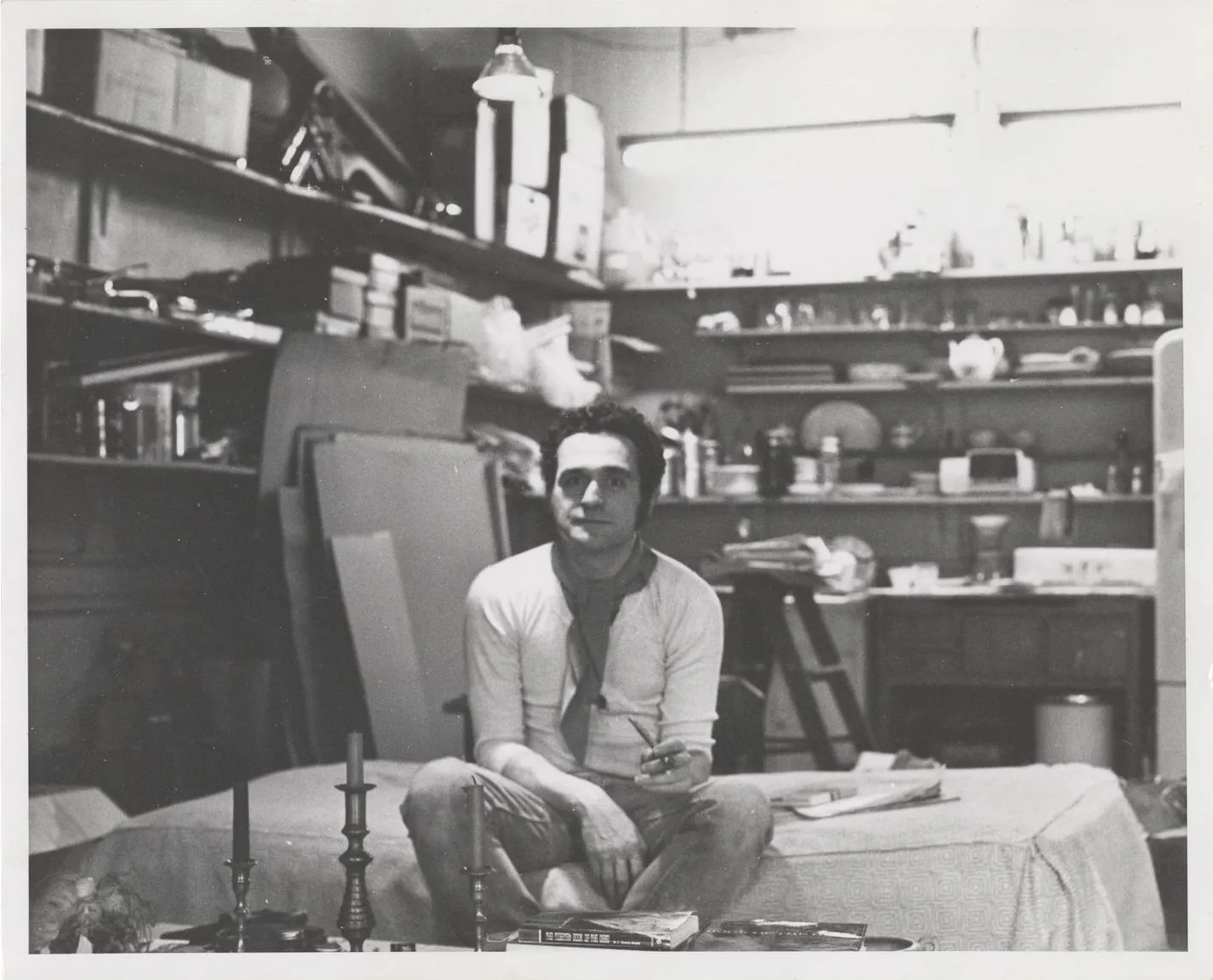 1969, John Giorno at 222 Bowery, Photo by Gianfranco Mantegna