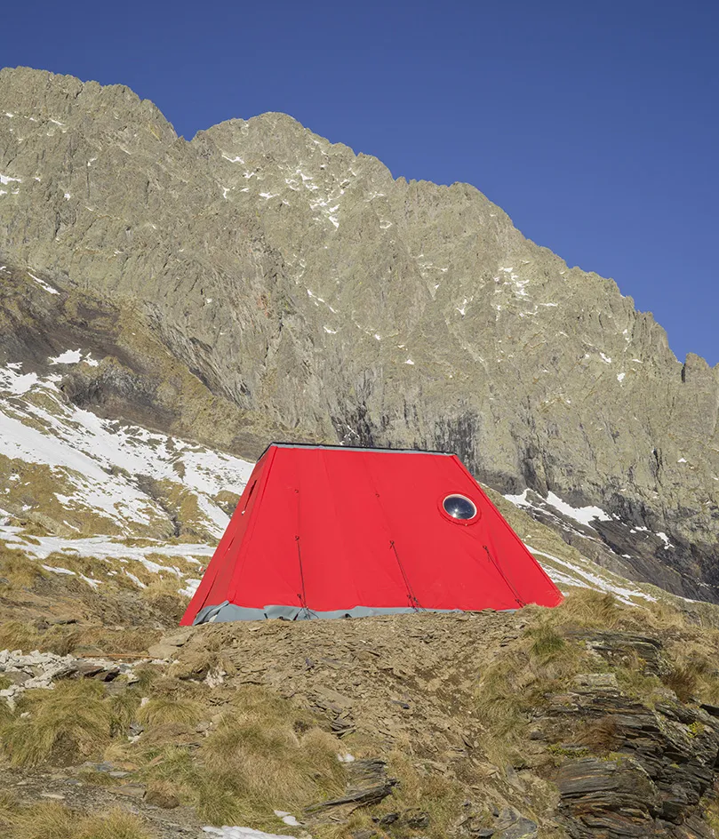 Aldo Frattini Bivouac by Tomaso Clavarino, Courtesy GAMeC - Galleria d’Arte Moderna e Contemporanea di Bergamo