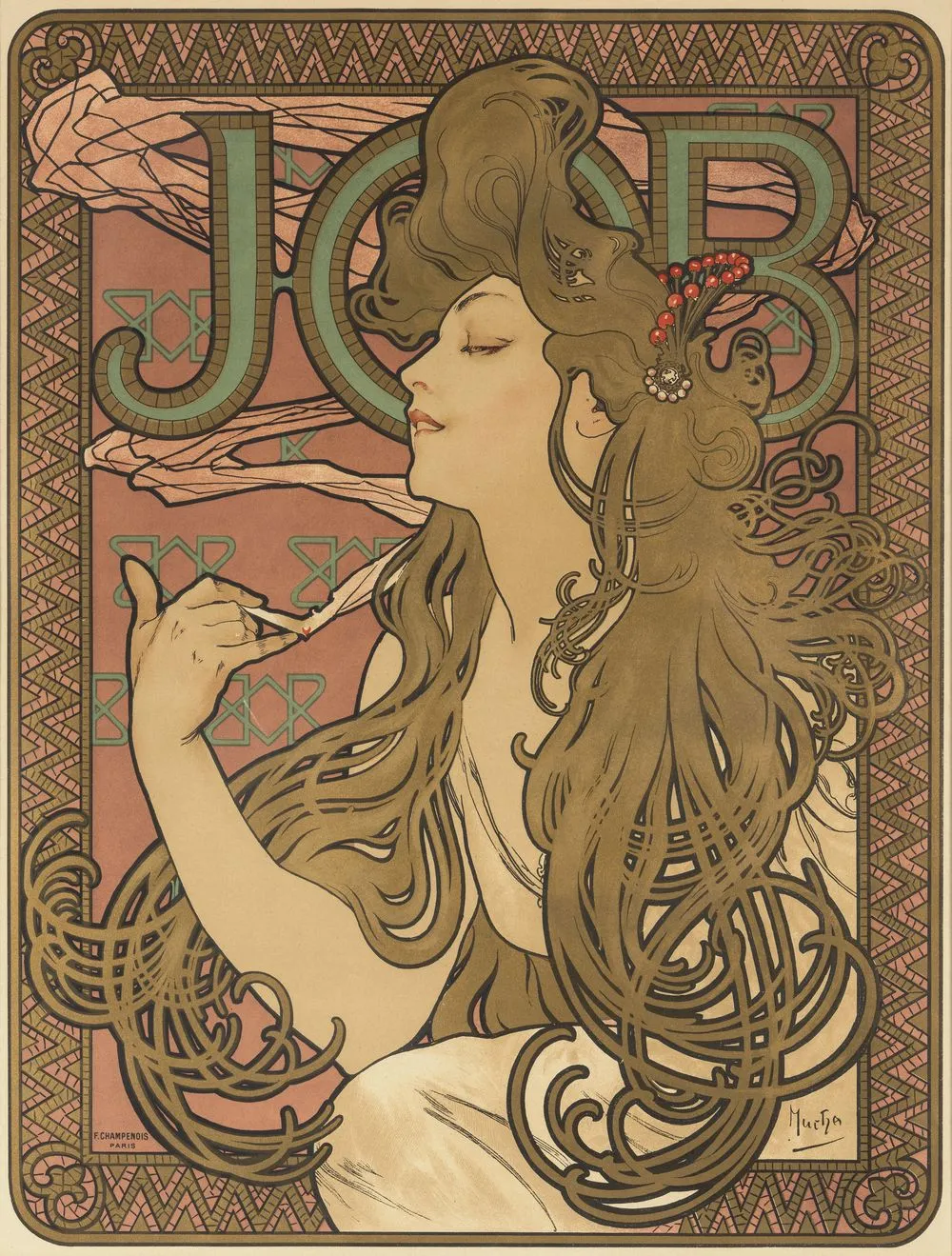 Alphonse Mucha, Job, 1896