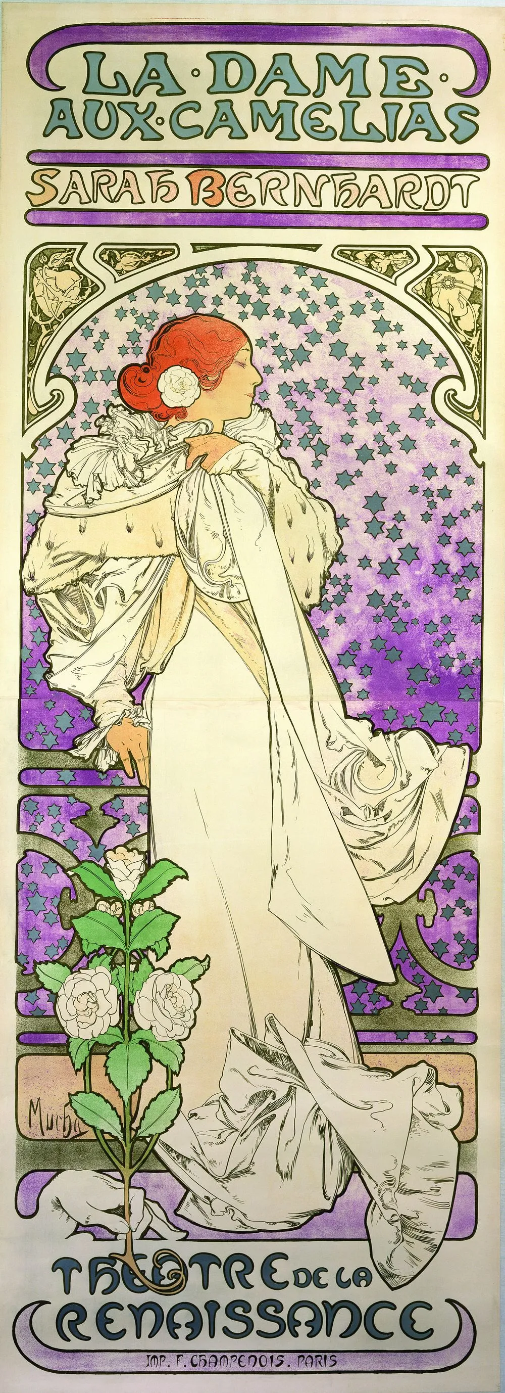 Alphonse Mucha, La Dame aux Camélias, 1896