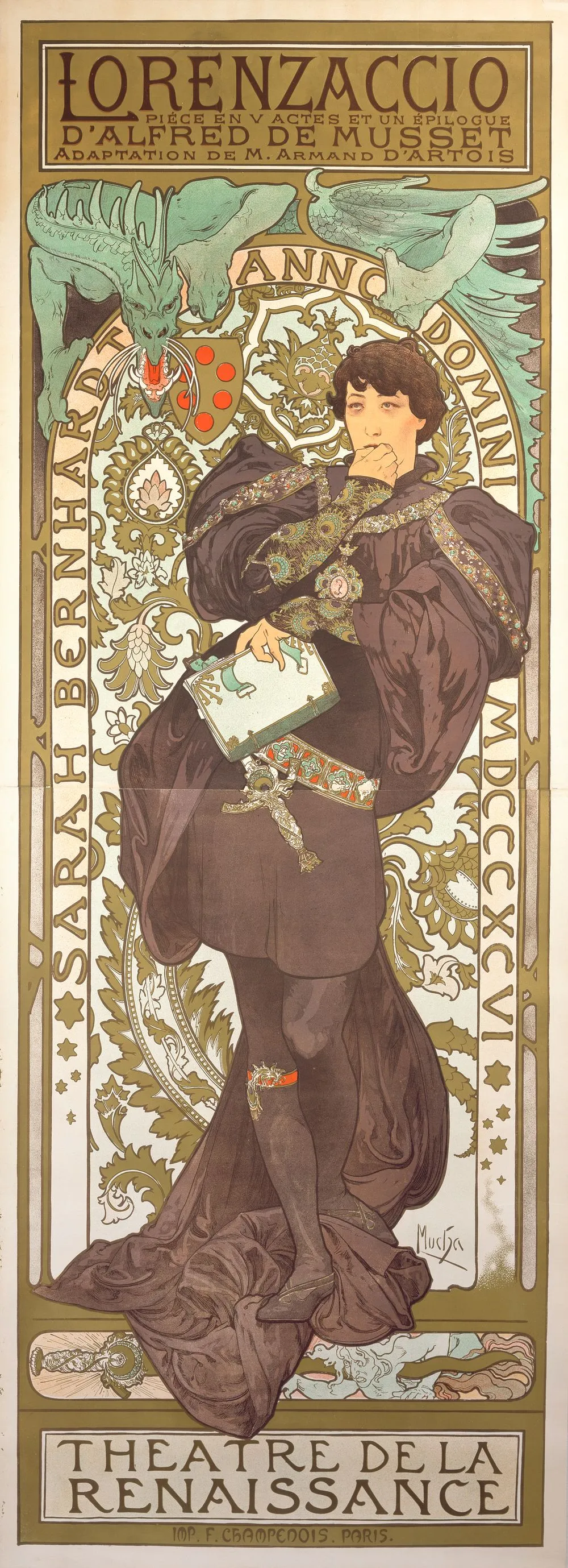 Alphonse Mucha, Lorenzaccio, 1896