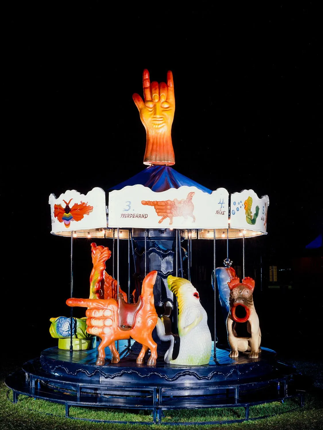Arik Brauer, Carousel. Luna Luna art amusement park, Hamburg, Germany, 1987