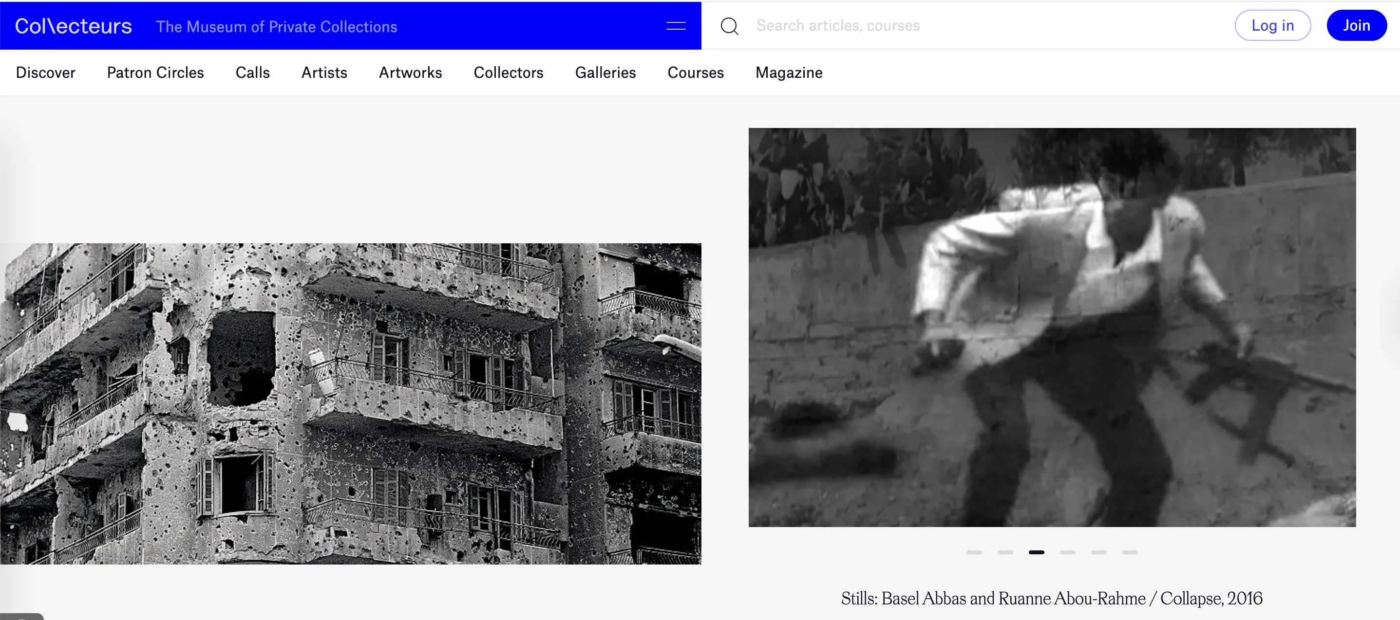 Collecteurs' online exhibition Falastin