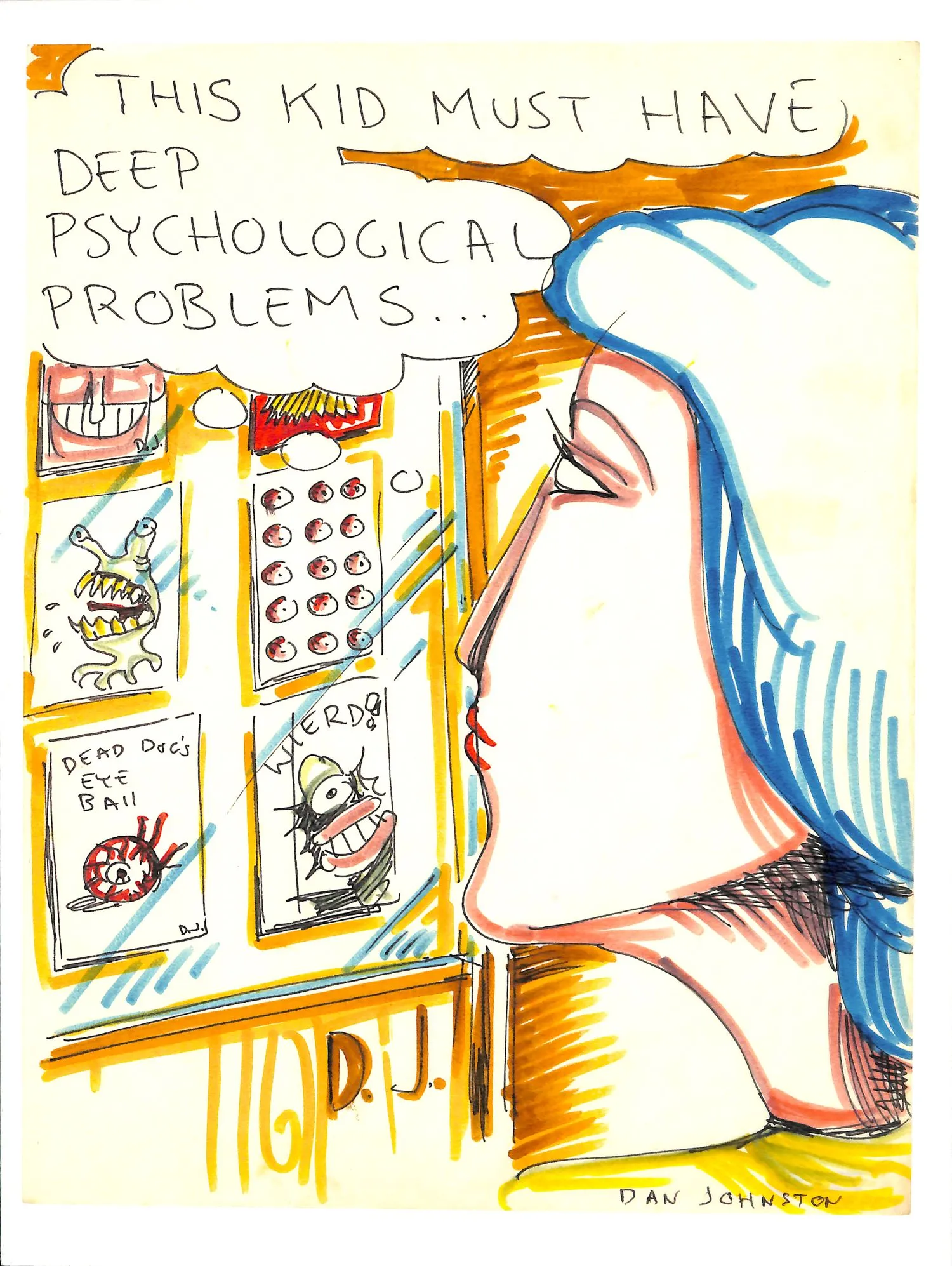 Daniel Johnson, Deep Psychological Problems, c. 1977