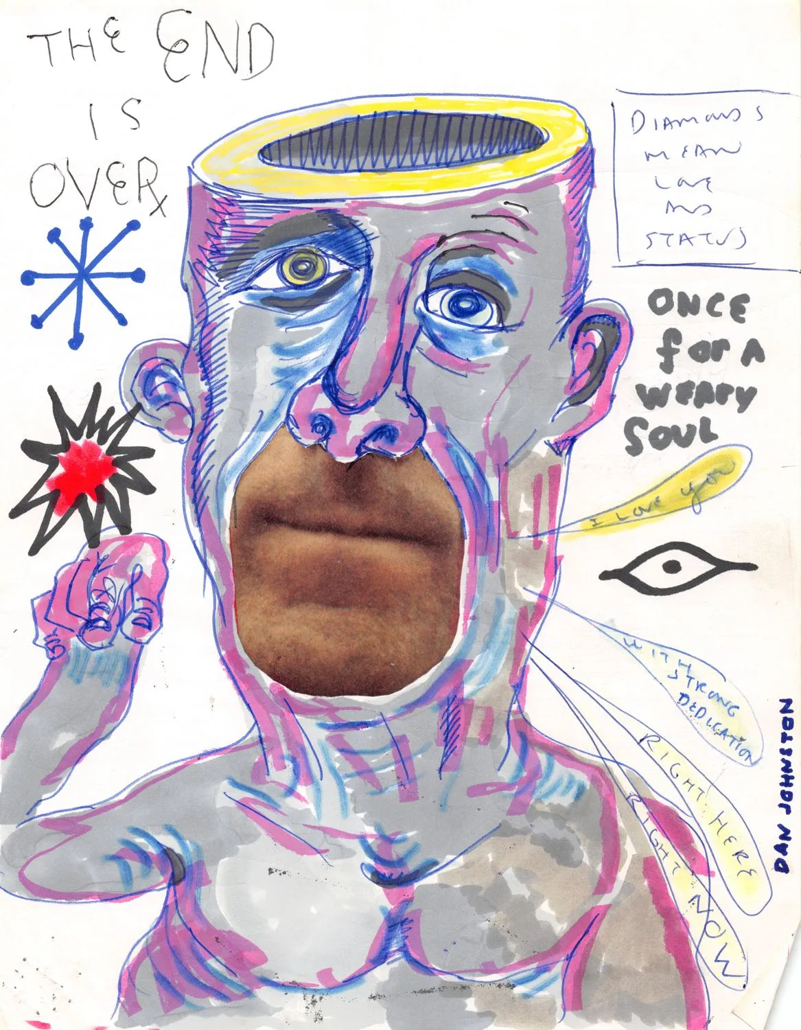 Daniel Johnston, The End Is Over, c. 1980.