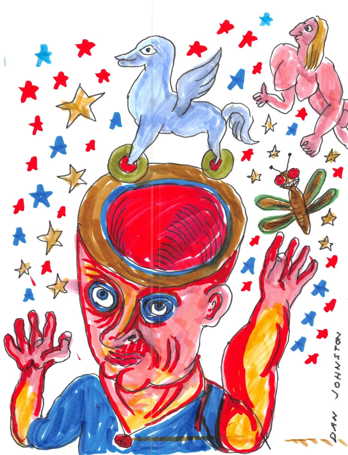 Daniel Johnston, Untitled (Imagine), c. 2000