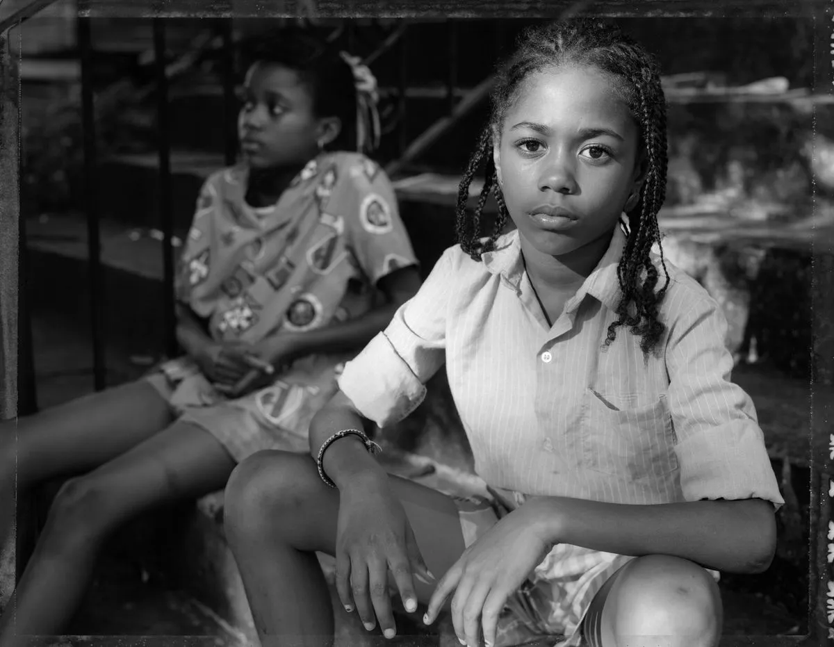 Dawoud Bey, Sunshine Bracey and a Friend, Brooklyn, NY, from the series Street Portraits, 1990.