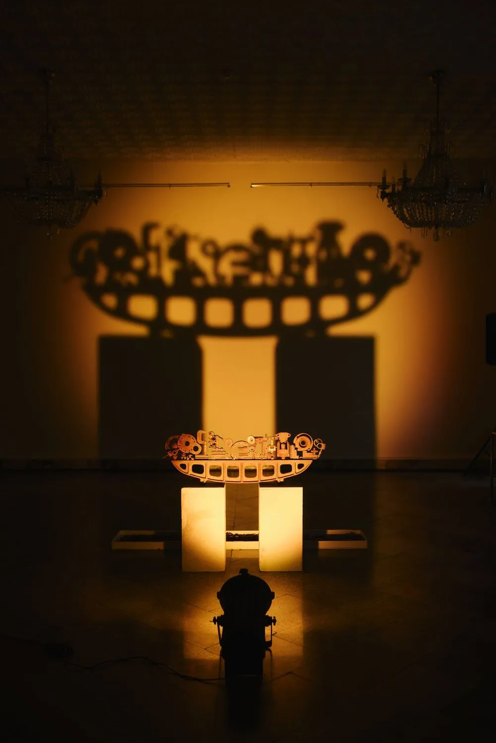 Echoes site-specific installation at Notations '26 . Manvel Matevosyan, Echoes series (iron, cast iron, 2021)