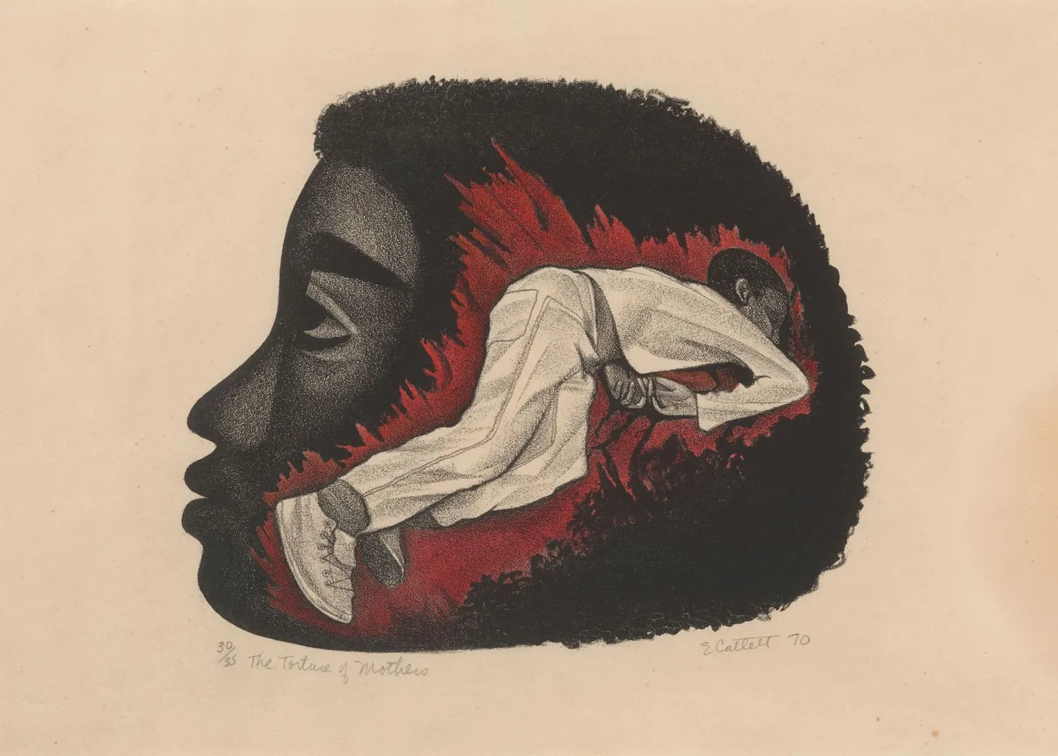 Elizabeth Catlett. Torture of Mothers, 1970