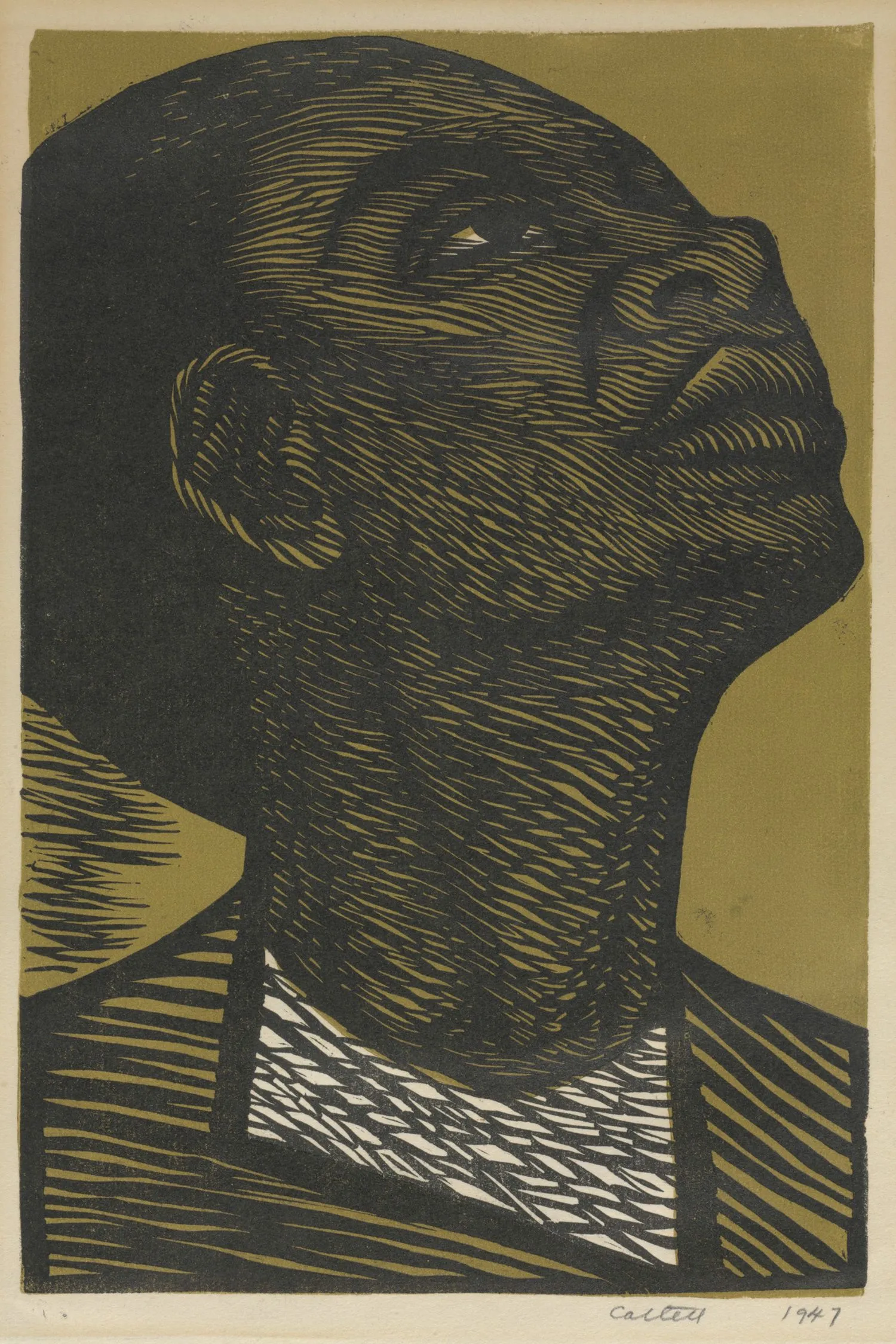 Elizabeth Catlett. My right is a future of equality with other Americans, 1946–47.