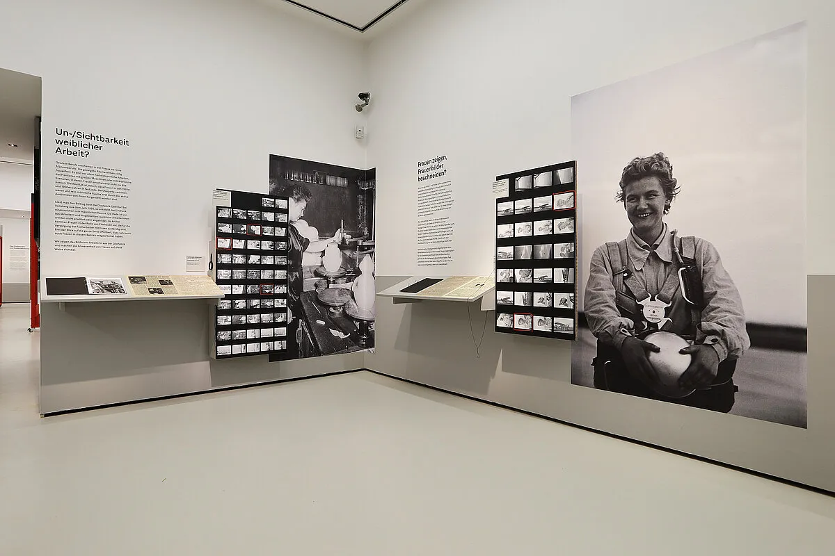 Exhibition view It's All Work. Women between Paid Employment and Care Work, Fotoarchiv Blaschka 1950-1966