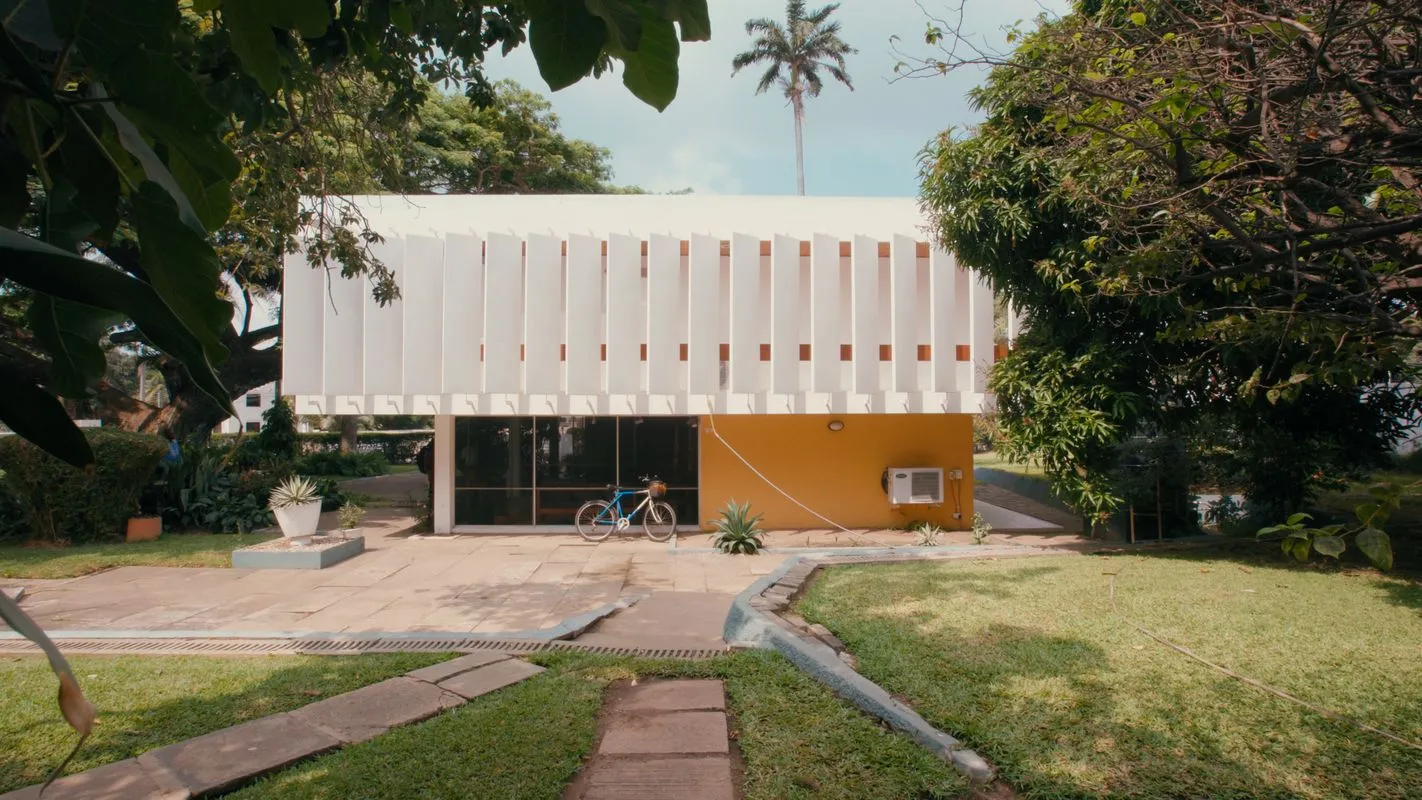 Film still of Scott House, Accra by Kenneth Scott - for 'Tropical Modernism - Architecture and Independence',