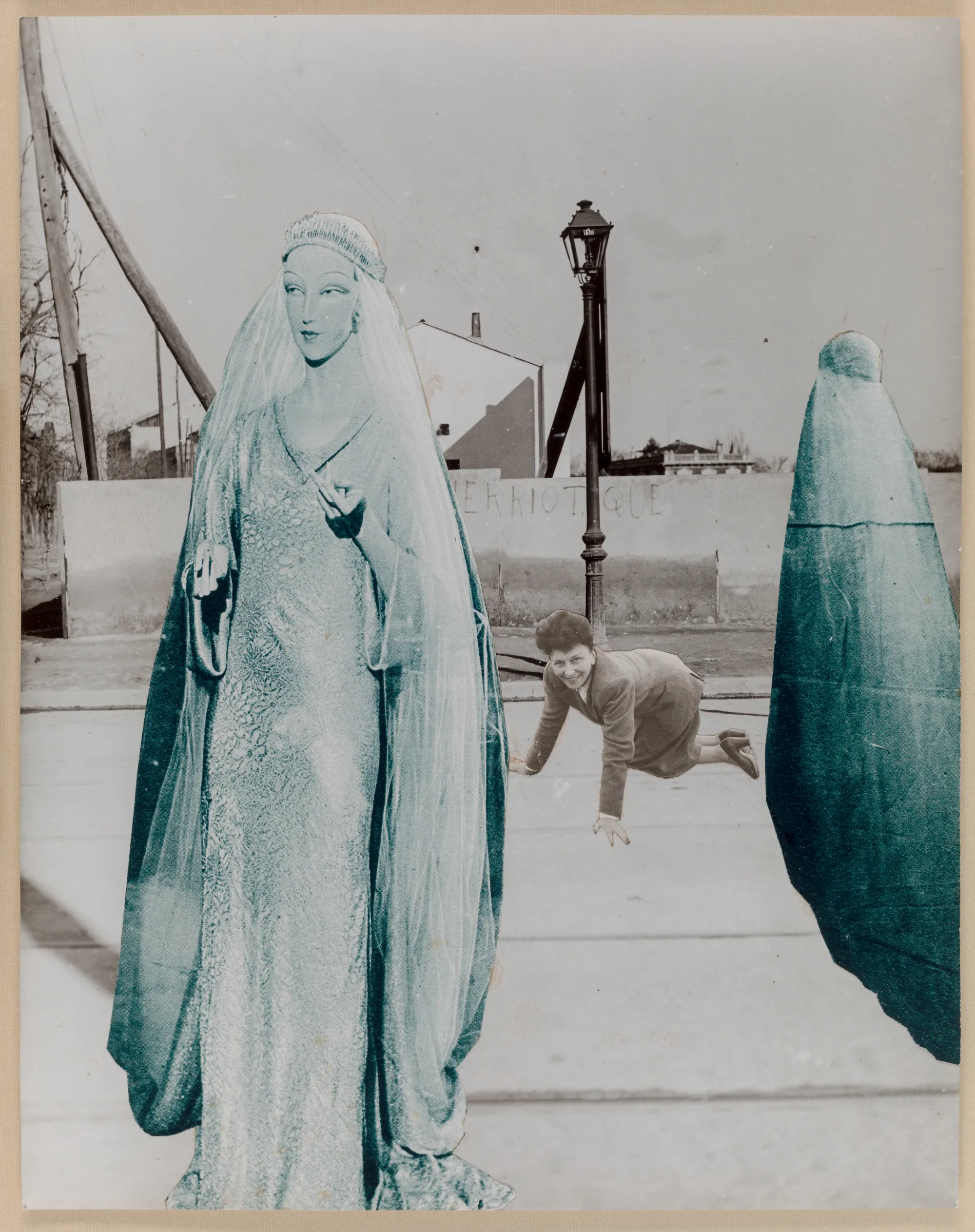 Georges Hugnet, Statue and Crawling Woman, 1936