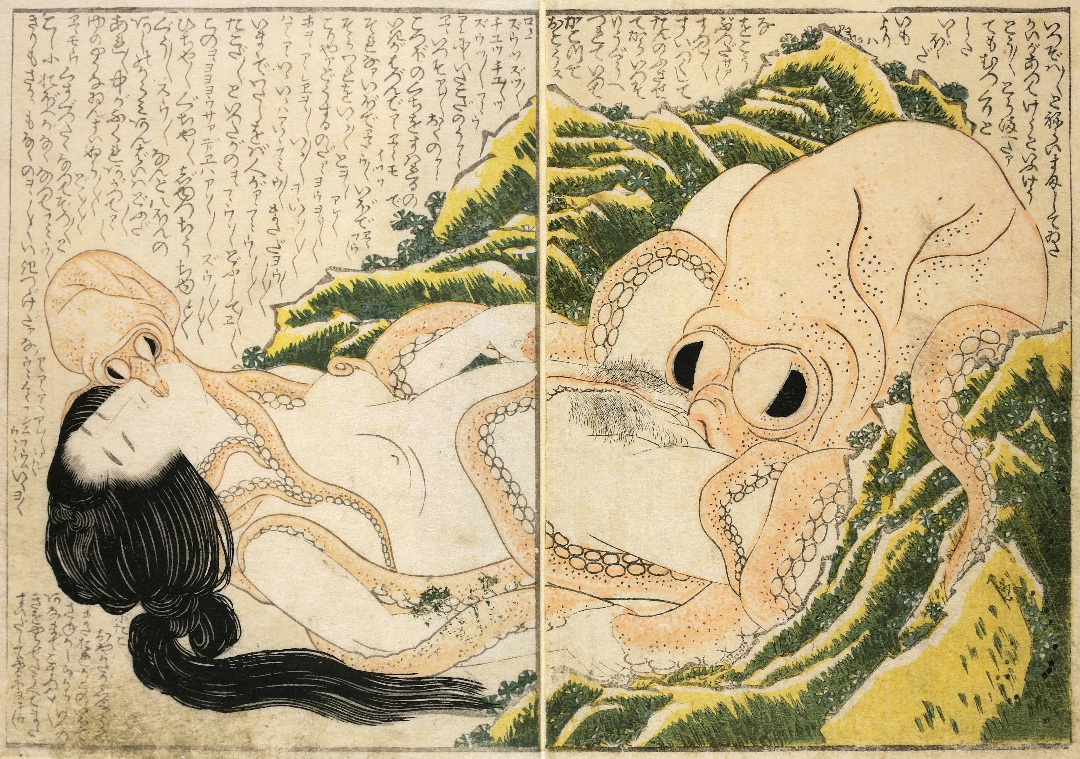 Hokusai, The Dream of the Fisherman's Wife, 1814