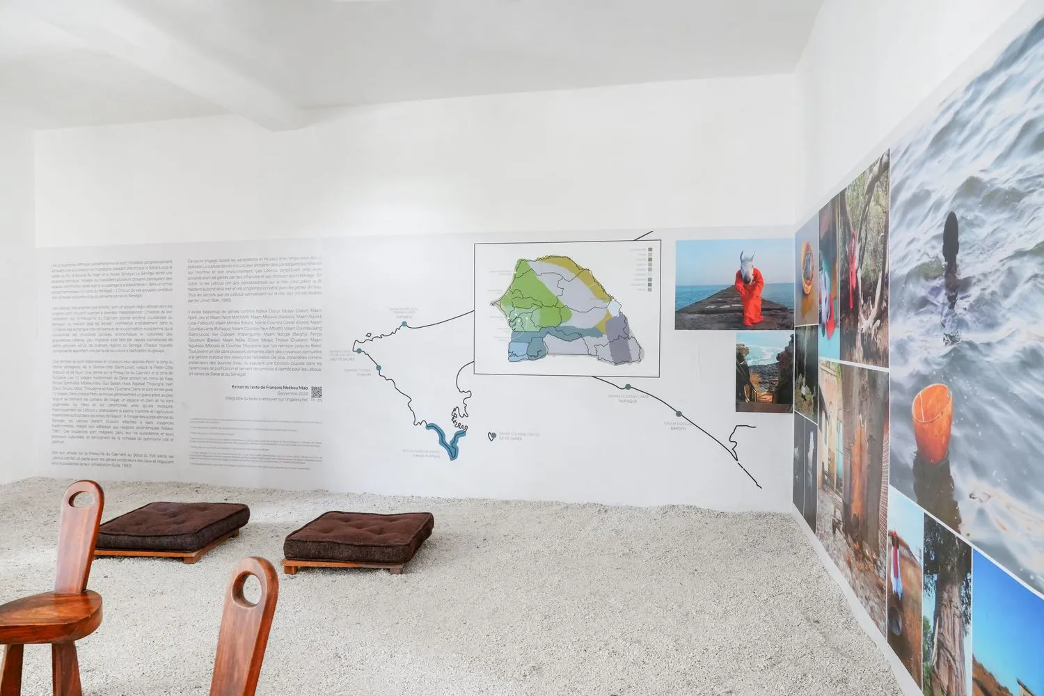 Installation view of Ibrahima Thiam's Yoonou Ndokhe, The Voice of Water at OH GALLERY