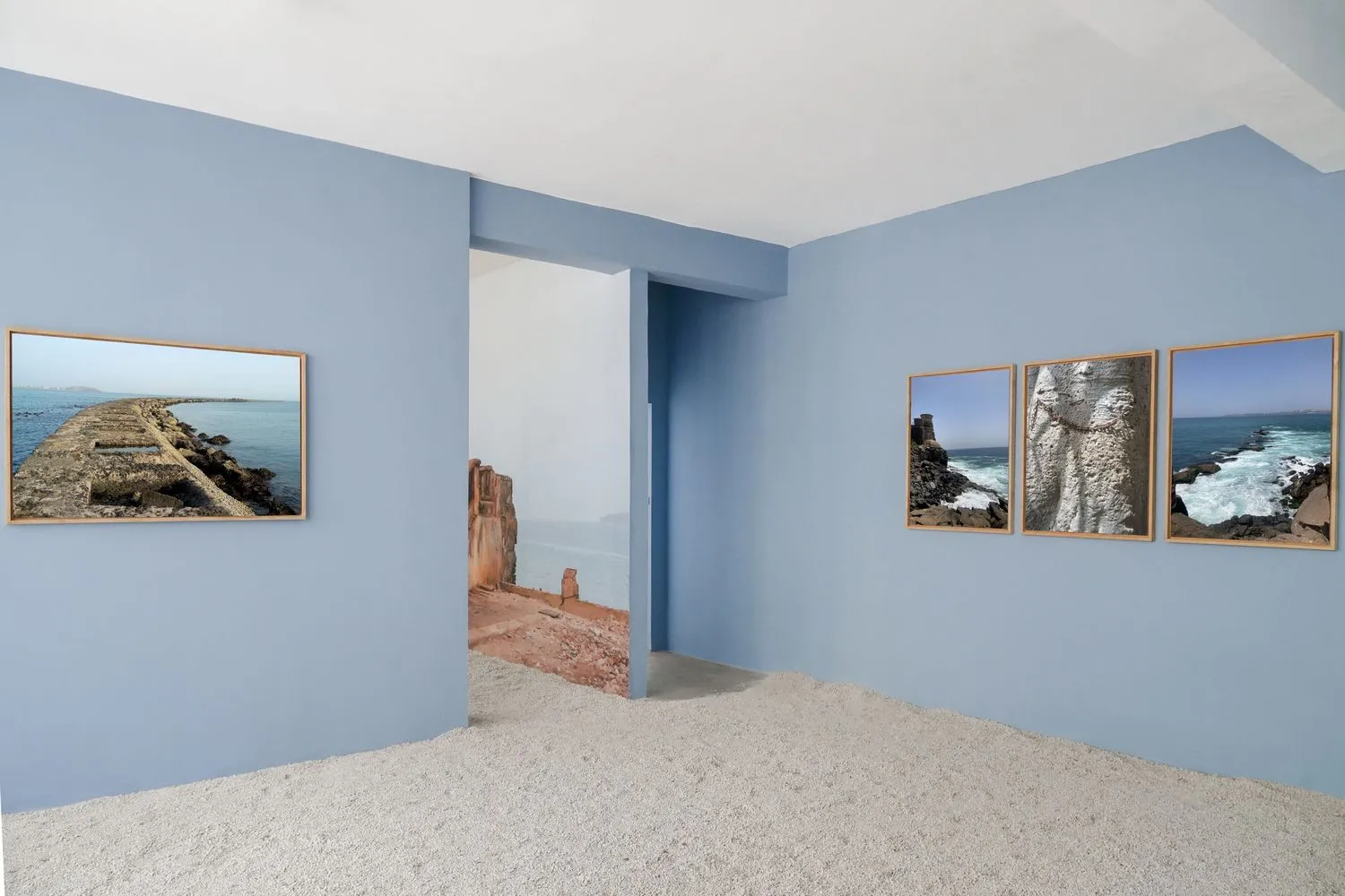 Installation view of Ibrahima Thiam's Yoonou Ndokhe, The Voice of Water at OH GALLERY