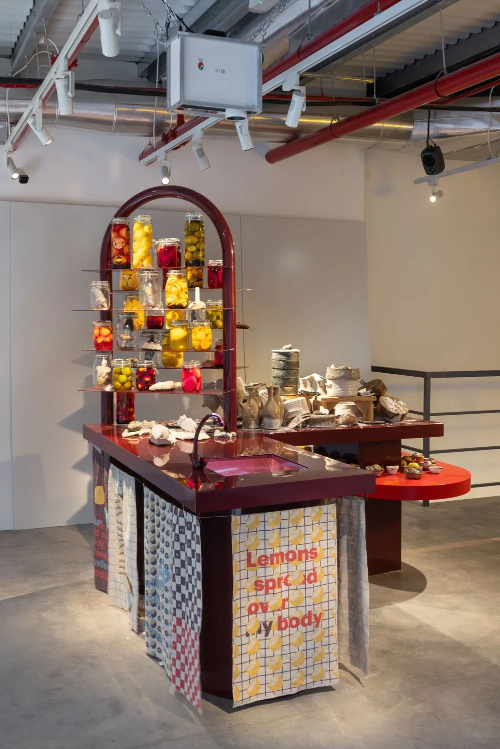 Installation View: Mirna Bamieh, Sour Things: The Kitchen, 2023