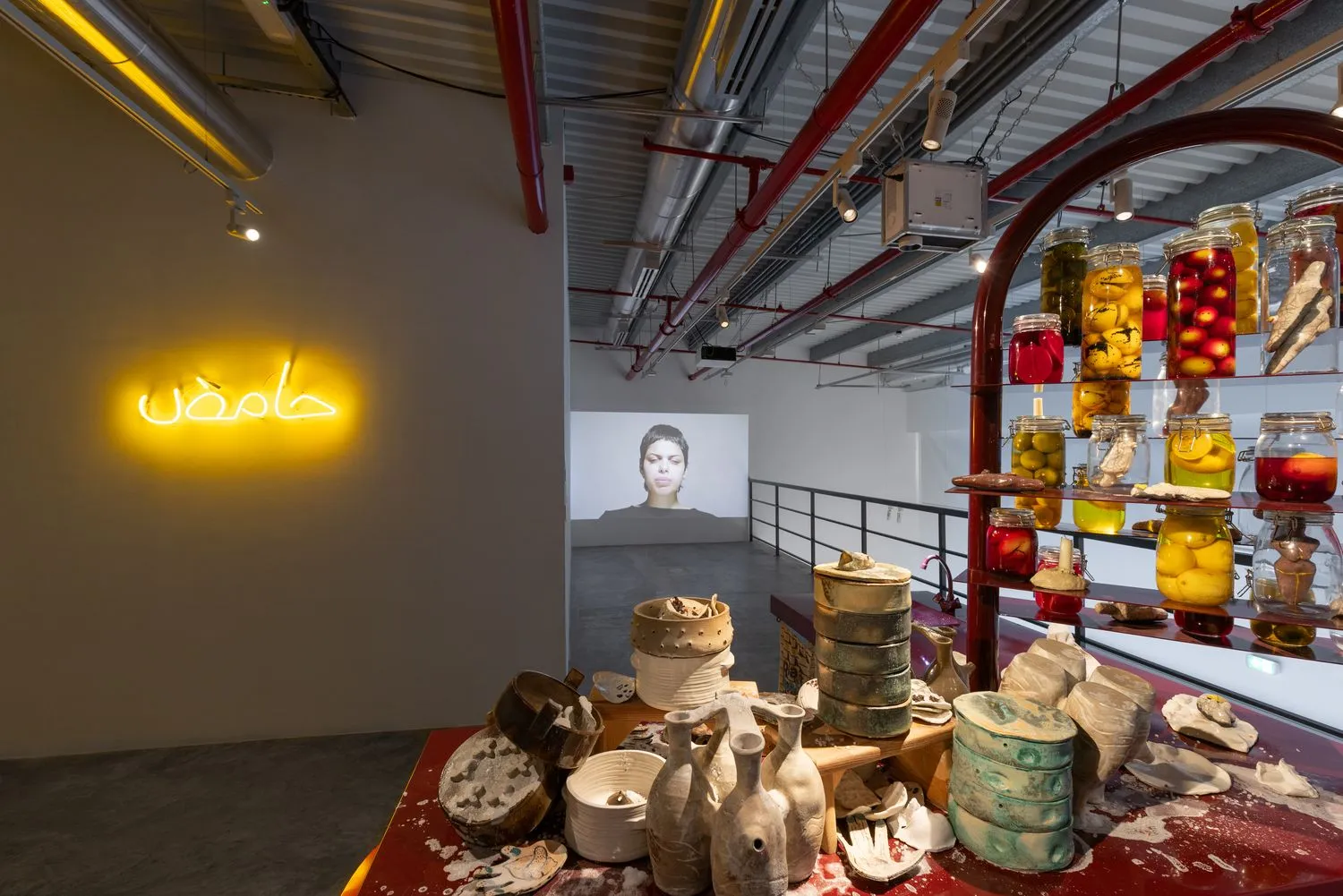 Installation View: Mirna Bamieh, Sour Things: The Kitchen, 2023