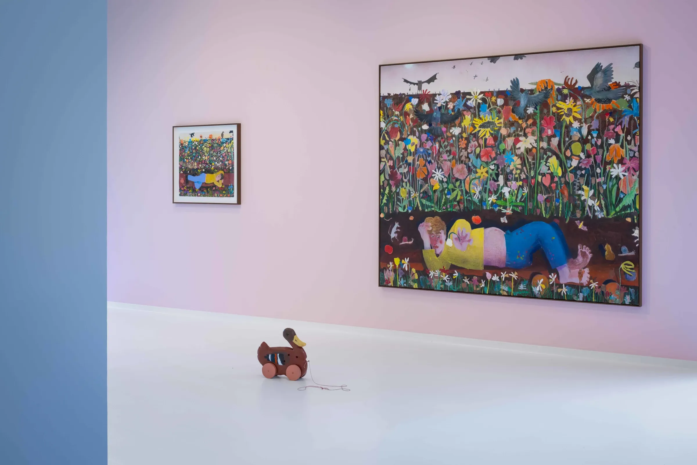 Installation view, Pieter Jennes, Huisje, tuintje, 2025