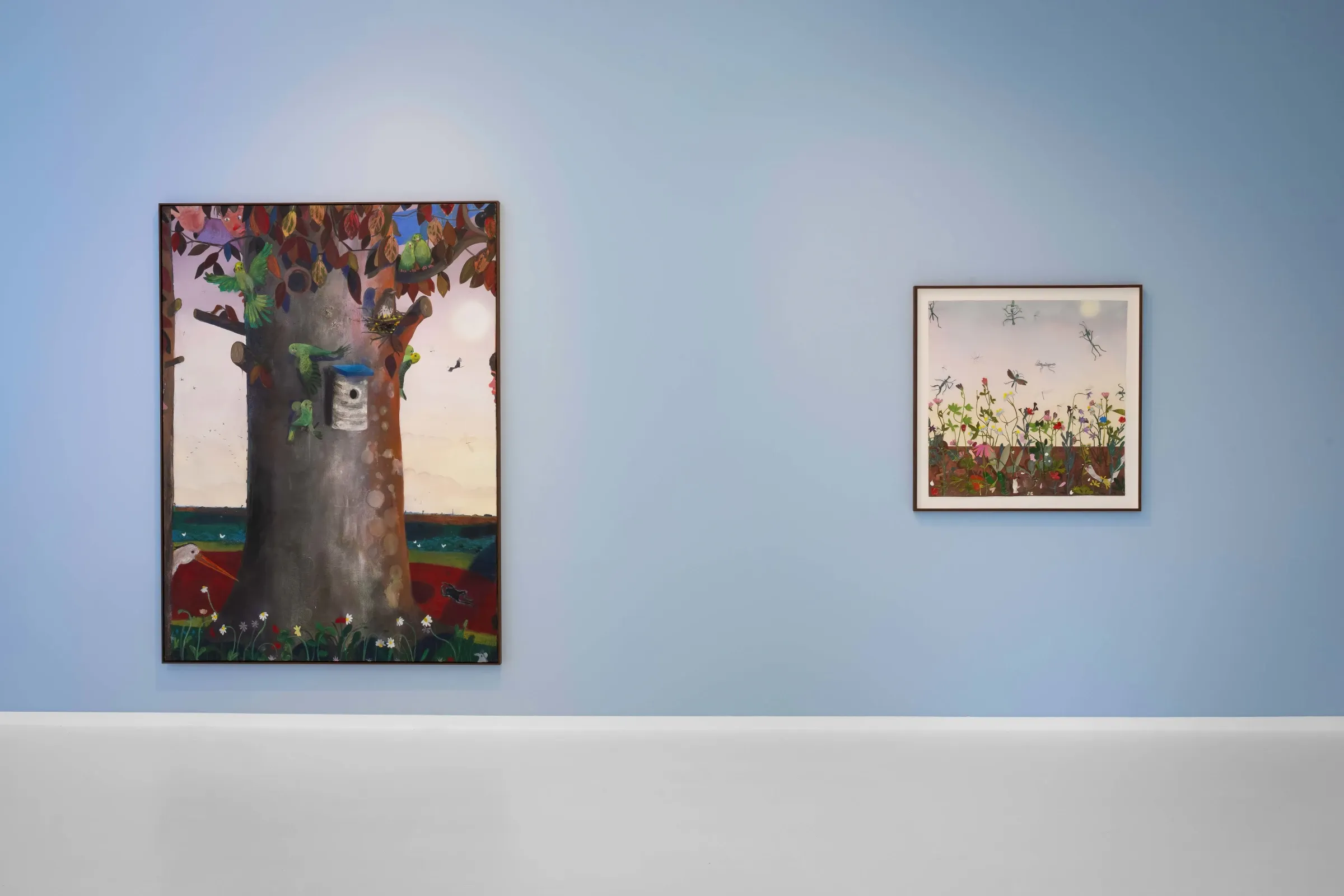 Installation view, Pieter Jennes, Huisje, tuintje, 2025