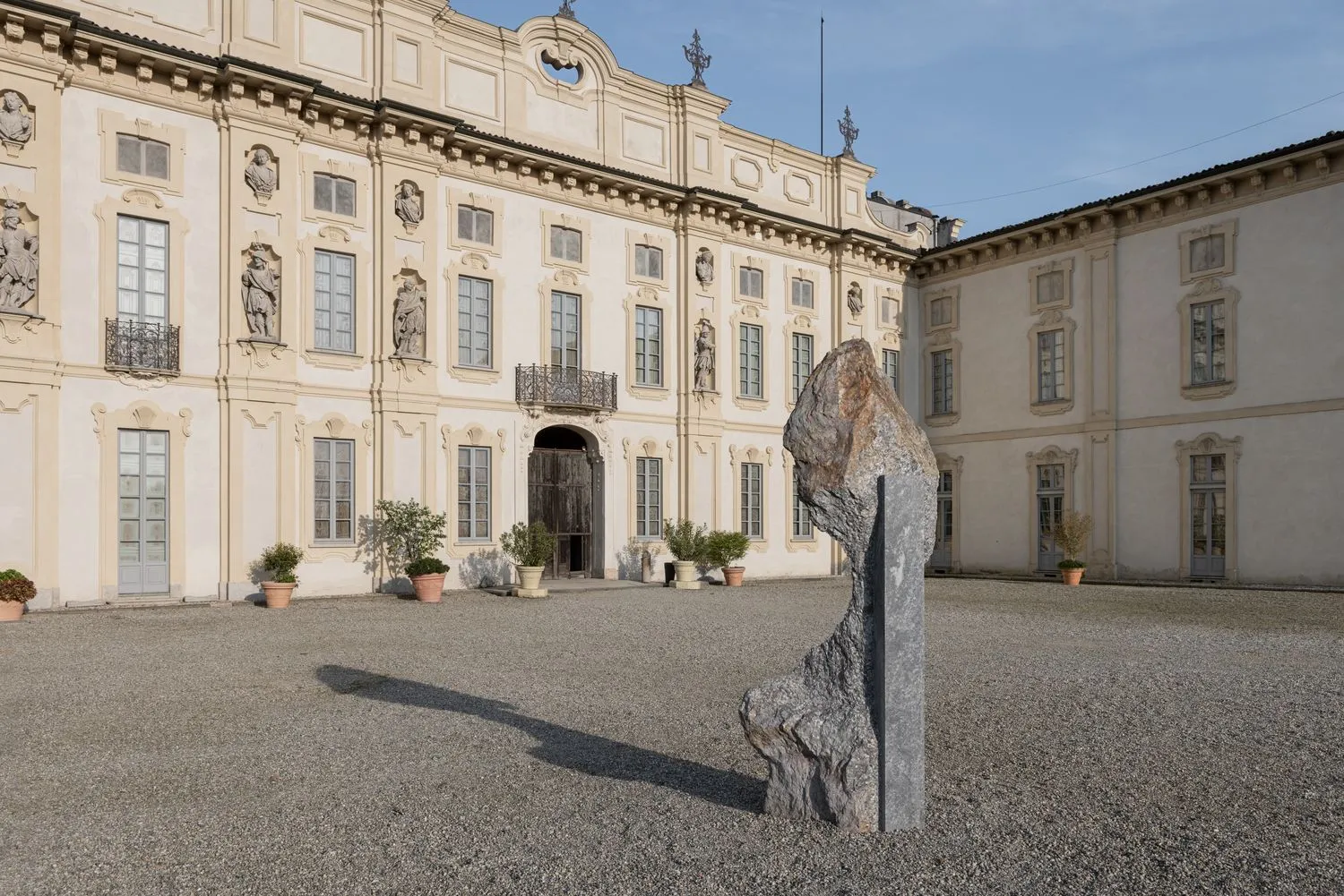 Installation view of Art & Nature: Inside Out at Villa Arconati, featuring work by Mattia Bosco