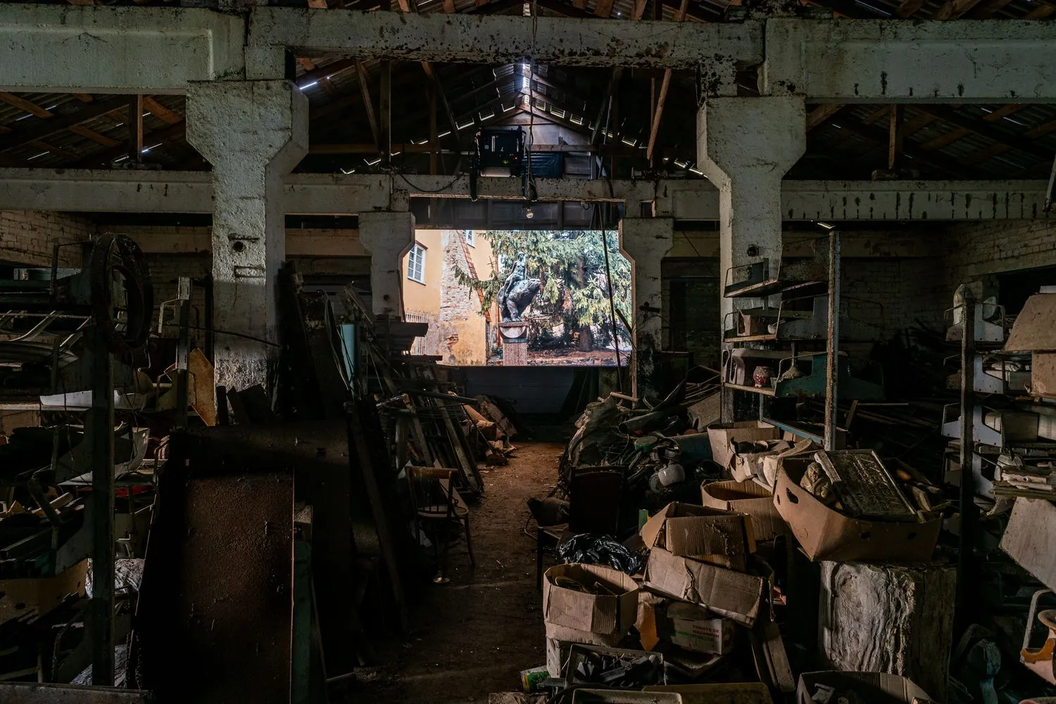 Installation view of Ferma by Gabija Grušaitė. Photo: Jonas Balsevicius