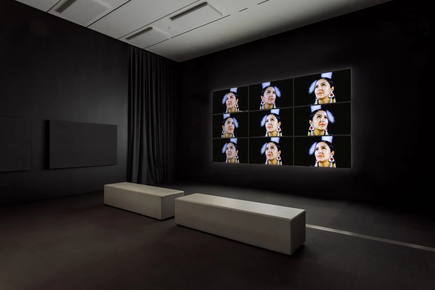 Installation view of Jeffrey Gibson: the space in which to place me at The Broad, Los Angeles, May 10 to September 28, 2025. Photo by Joshua White/JWPictures.com, courtesy of The Broad