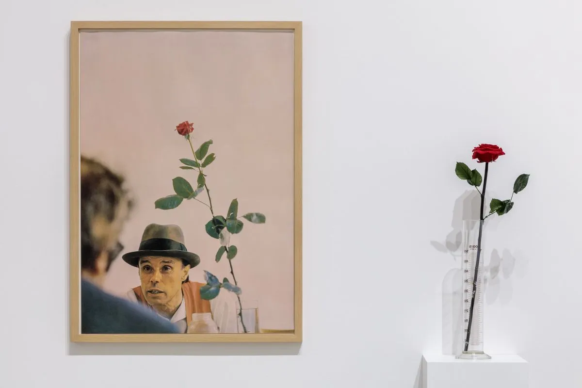 Installation view of Joseph Beuys: In Defense of Nature at The Broad, Los Angeles, November 16, 2024 to March 23, 2025. Photo by Joshua White/JWPictures.com, courtesy of The Broad.