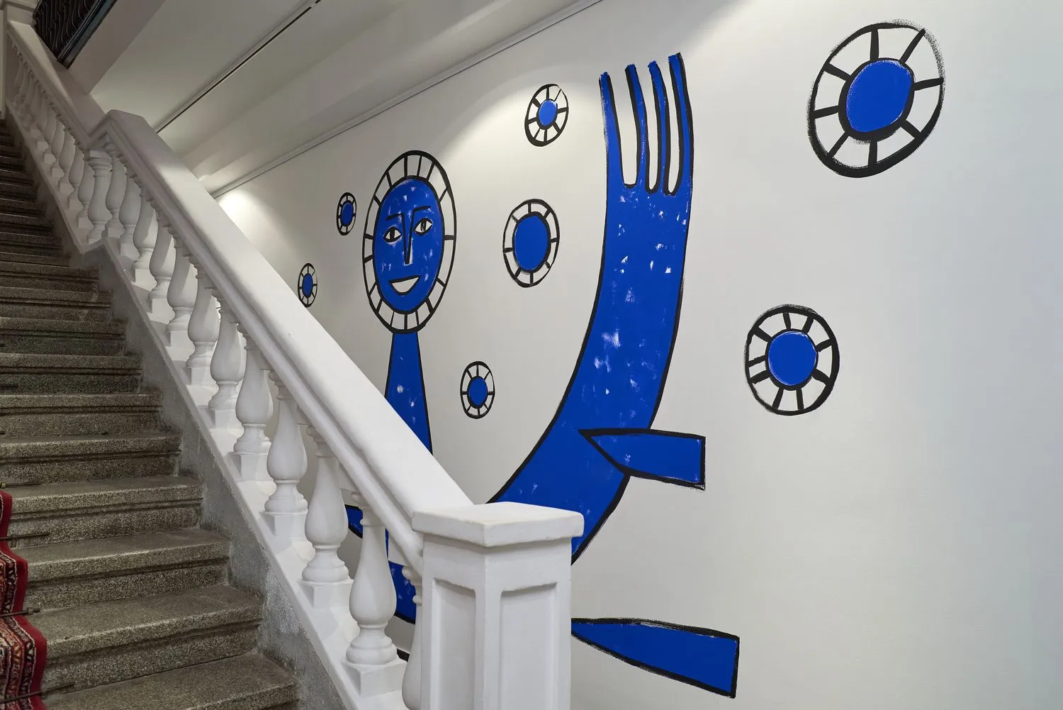 Installation view of Lazar Vujaklija: A Protest Within at the Museum of Naive and Marginal Art in Jagodina