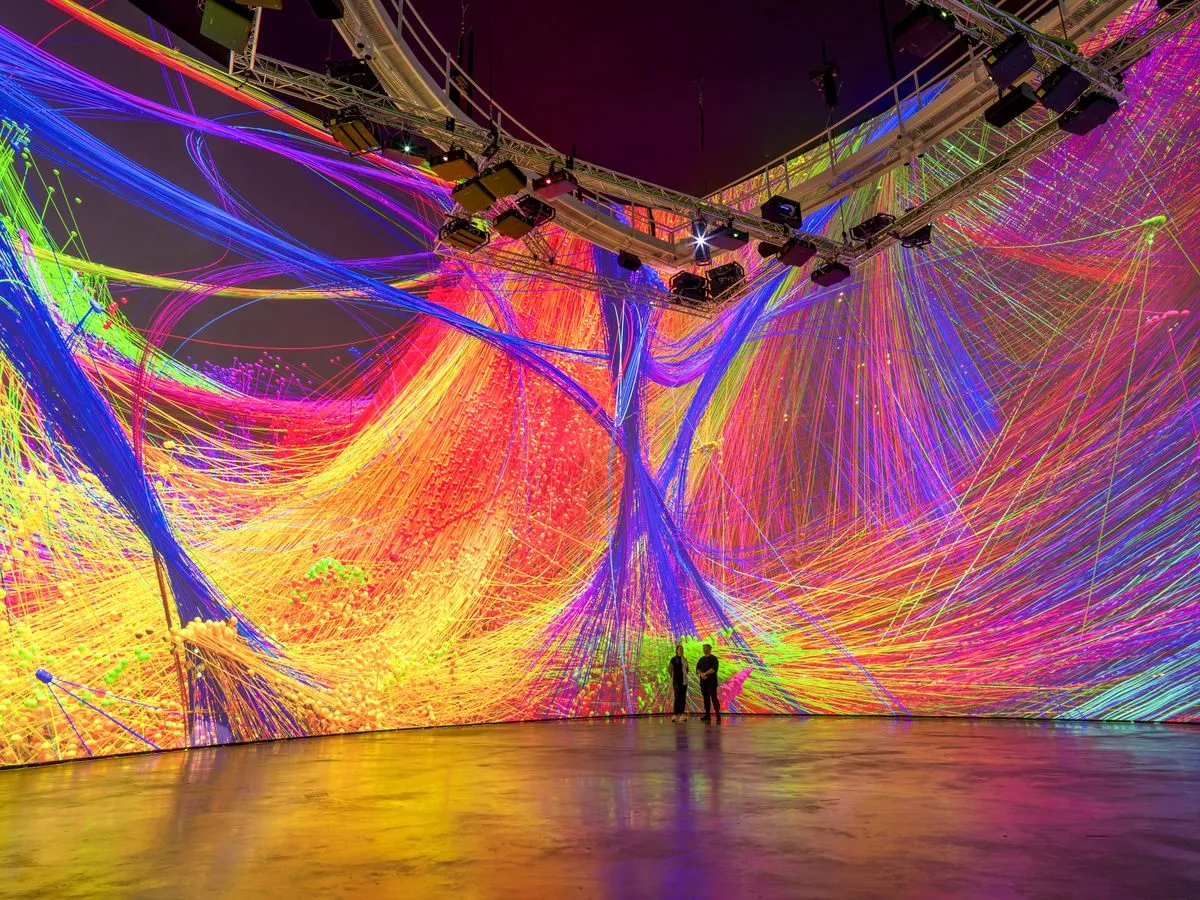 Installation view of Living Architecture: Gehry at the Guggenheim Museum Bilbao