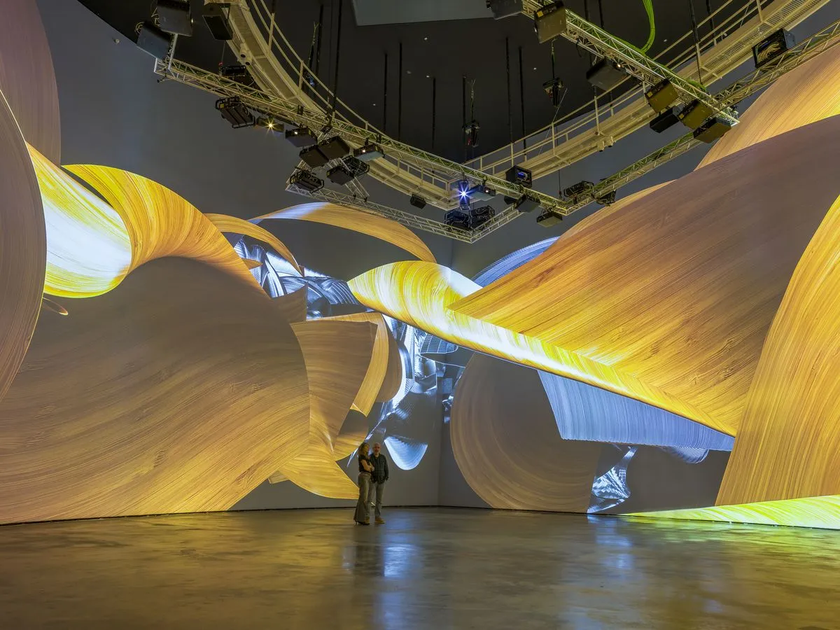 Installation view of Living Architecture: Gehry at the Guggenheim Museum Bilbao