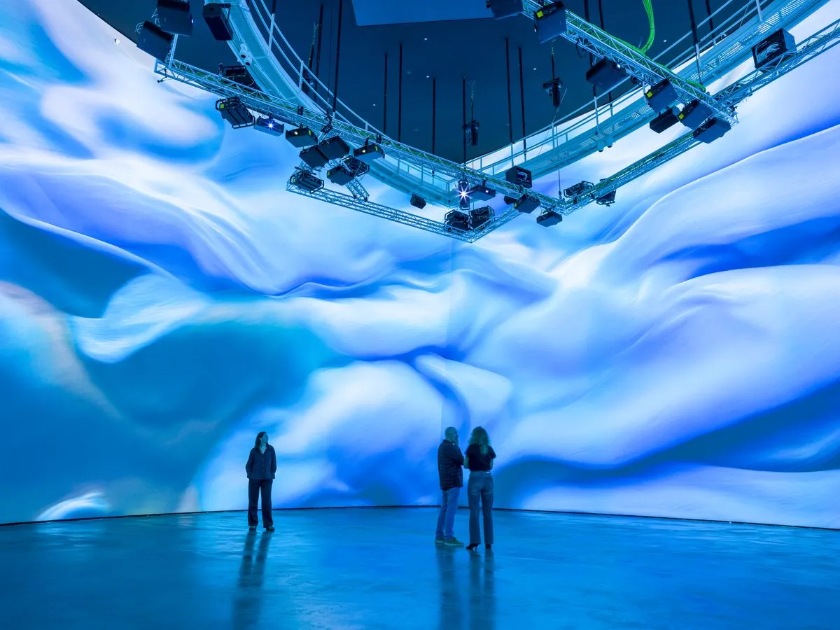 Installation view of Living Architecture: Gehry at the Guggenheim Museum Bilbao