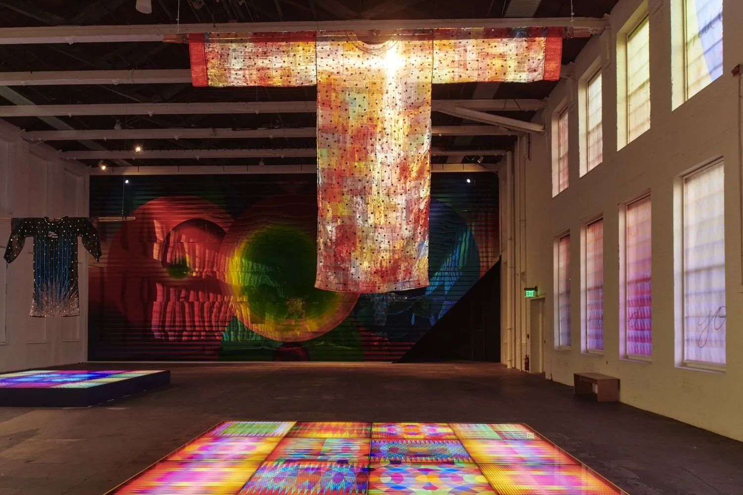 Installation view of POWER FULL BECAUSE WE'RE DIFFERENT at MASS MoCA