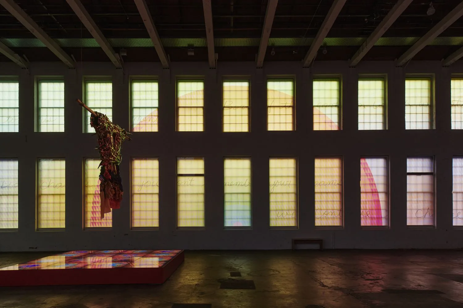 Installation view of POWER FULL BECAUSE WE'RE DIFFERENT at MASS MoCA