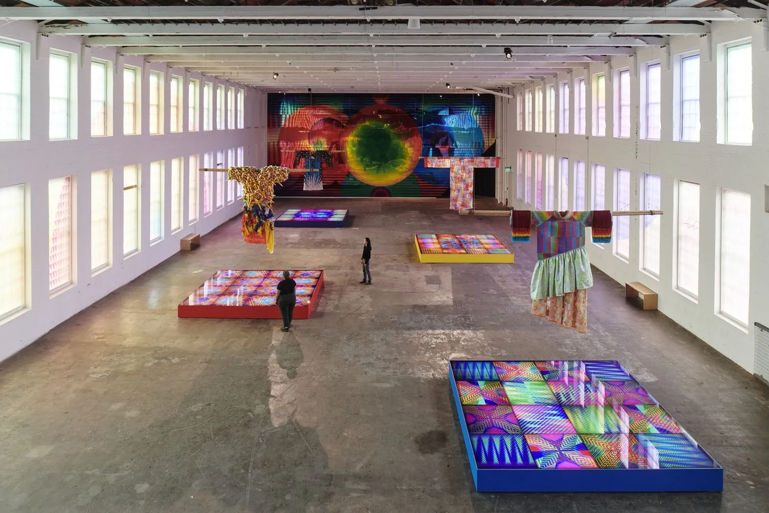 Installation view of POWER FULL BECAUSE WE'RE DIFFERENT at MASS MoCA
