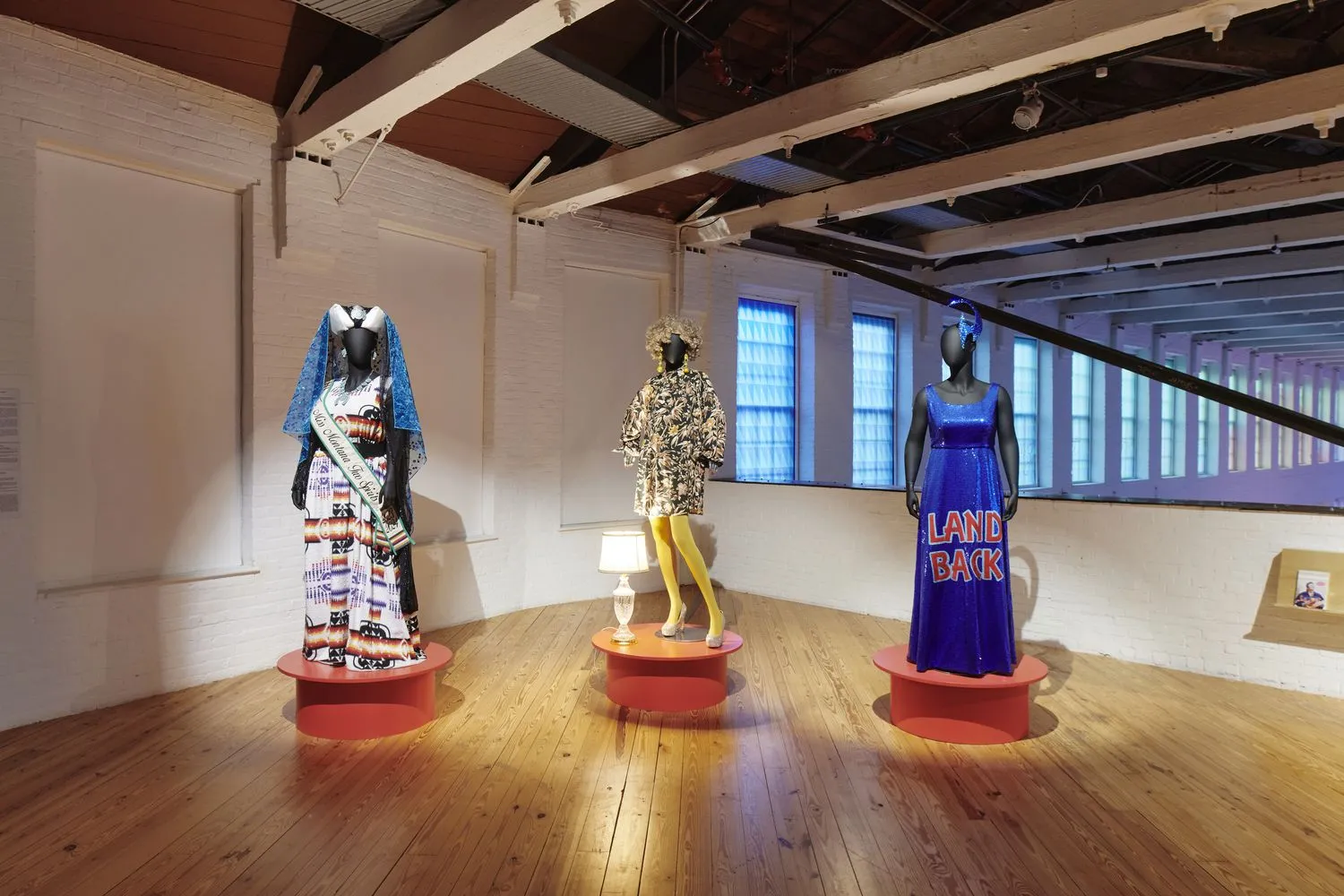 Installation view of POWER FULL BECAUSE WE'RE DIFFERENT at MASS MoCA. Courtesy of MASS MoCA