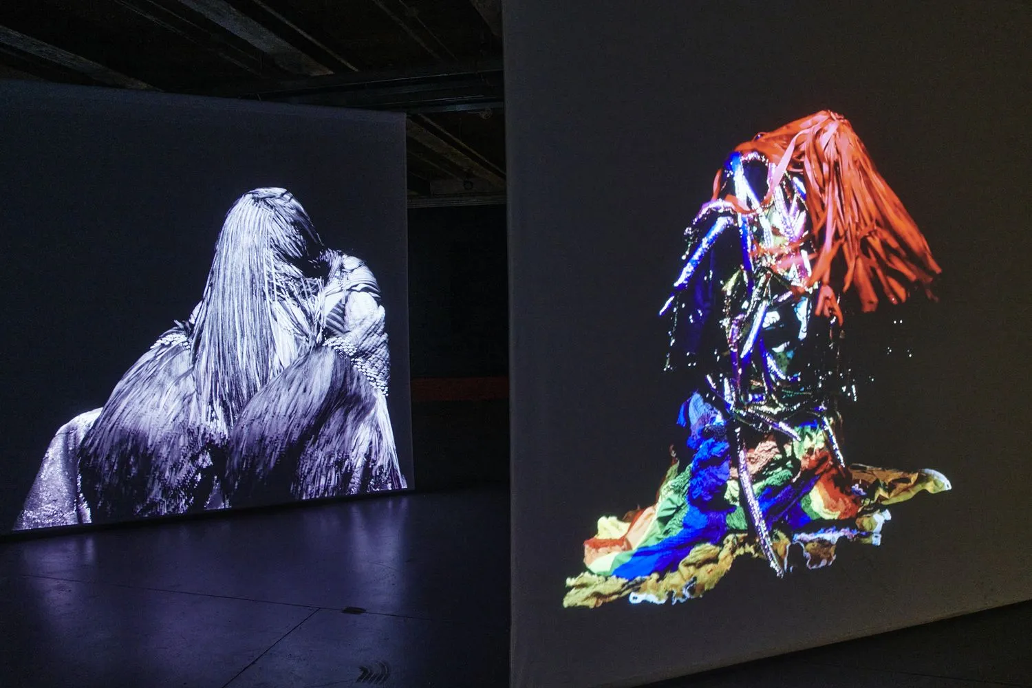 Installation view of POWER FULL BECAUSE WE'RE DIFFERENT at MASS MoCA. Courtesy of MASS MoCA