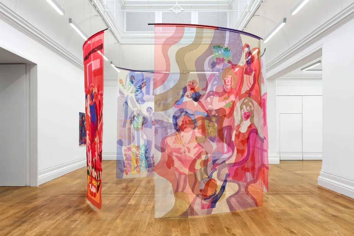 Installation view of Roda Viva by Vanessa da Silva at Mostyn Gallery © Rob Battersby