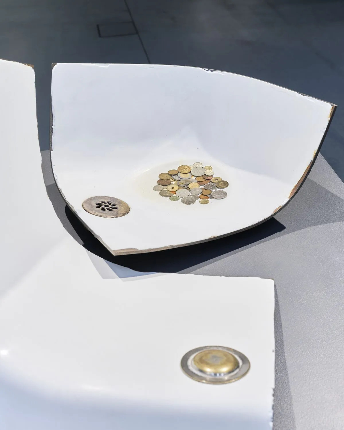 Installation view of Roman Ondák's The Day After Yesterday at Kunsthalle Praha. Photo: Vojtěch Veškrna