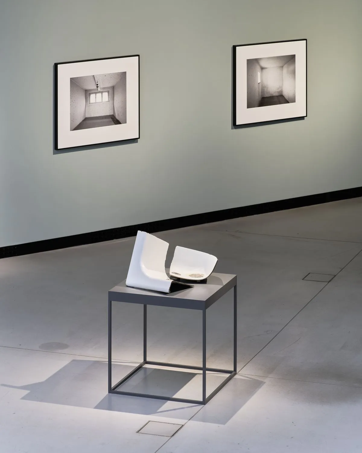 Installation view of Roman Ondák's The Day After Yesterday at Kunsthalle Praha. Photo: Vojtěch Veškrna