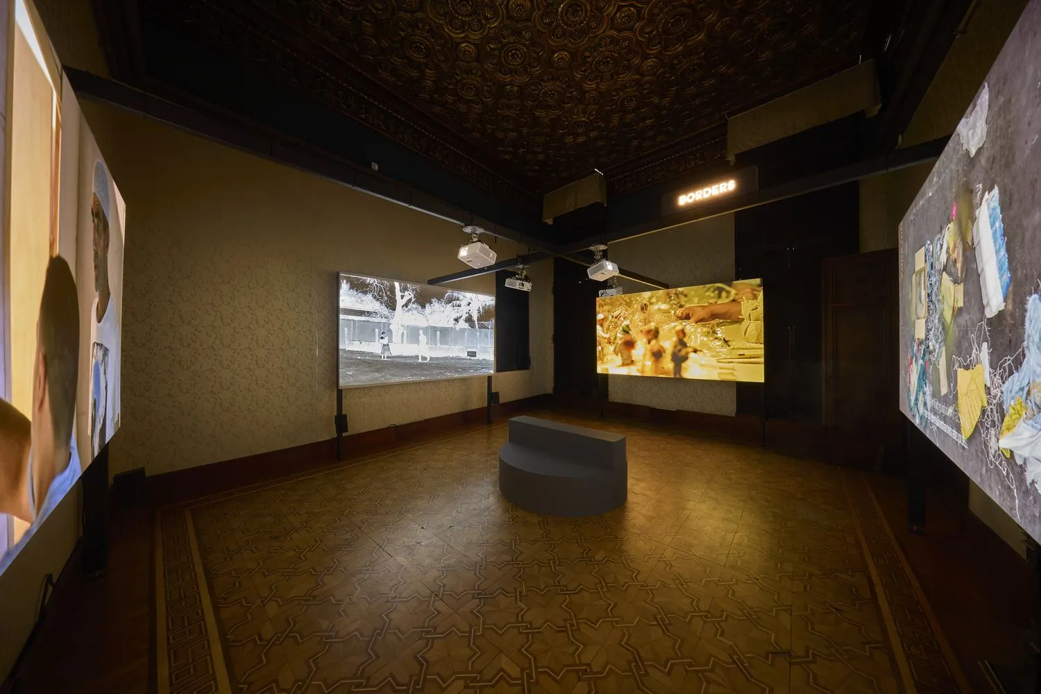 Installation view of Your Ghosts Are Mine on view at ACP–Palazzo Franchetti