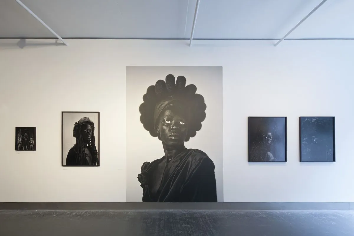 Installation view of Zanele Muholi's 