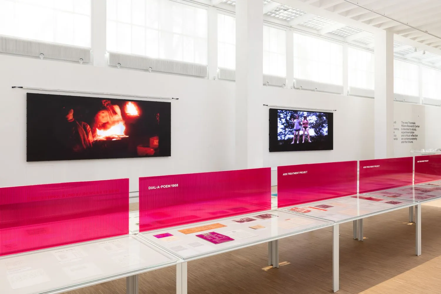 Installation view of the exhibition John Giorno: a labour of LOVE