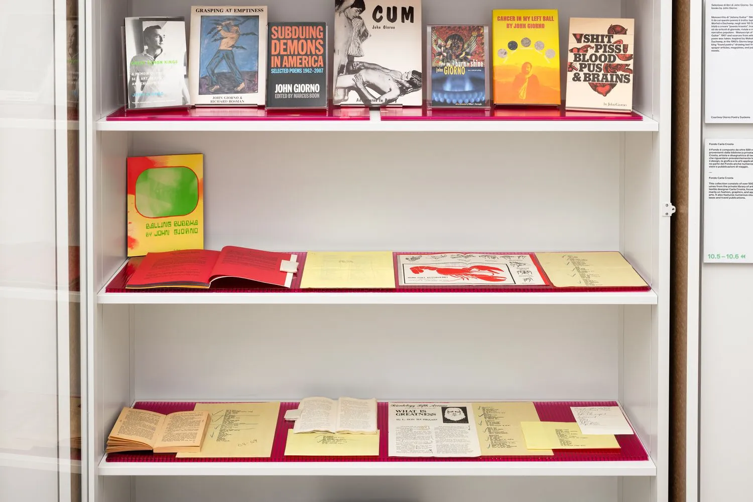Installation view of the exhibition John Giorno: a labour of LOVE