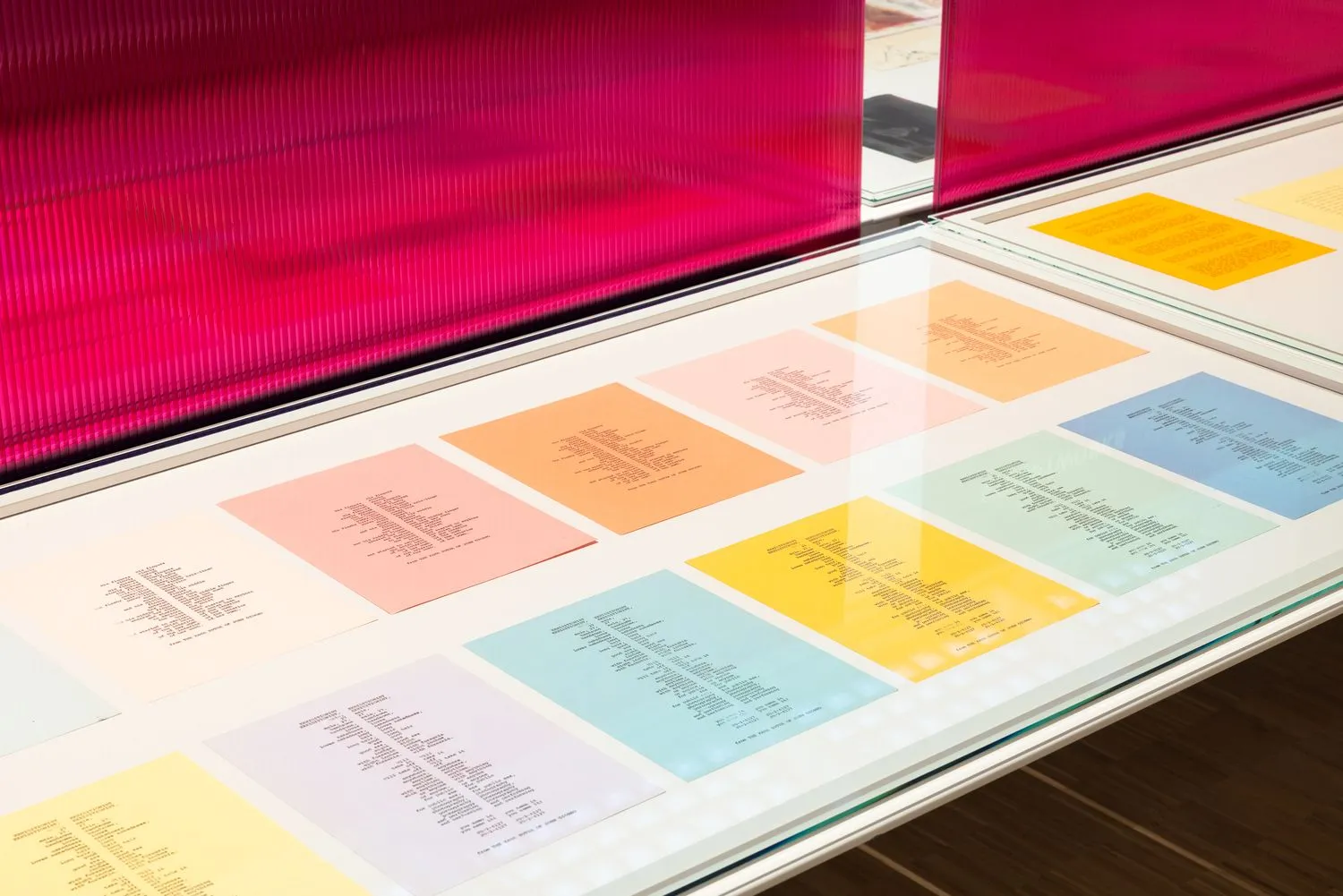 Installation view of the exhibition John Giorno: a labour of LOVE