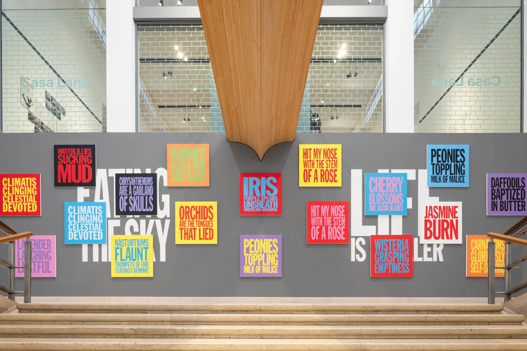 Installation view of the exhibition John Giorno: a labour of LOVE
