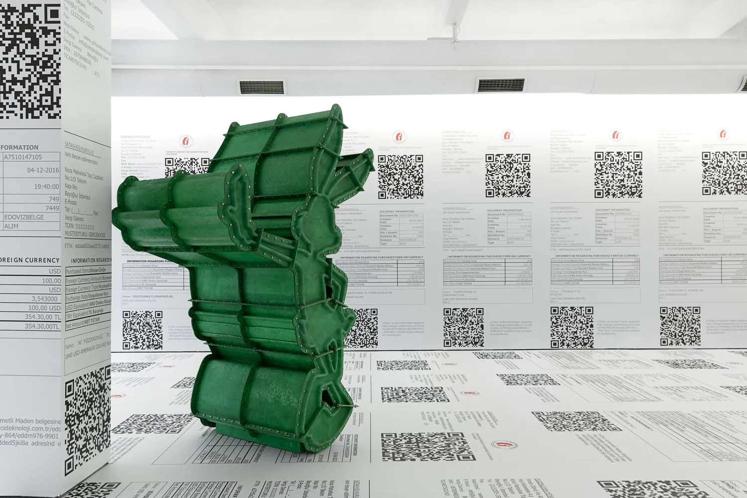 Installation view of About the Artist by İrem Günaydın at THE PILL