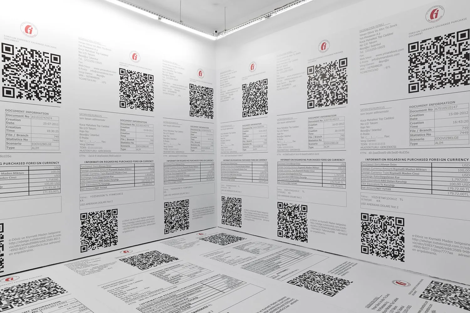 Installation view of About the Artist by İrem Günaydın at THE PILL