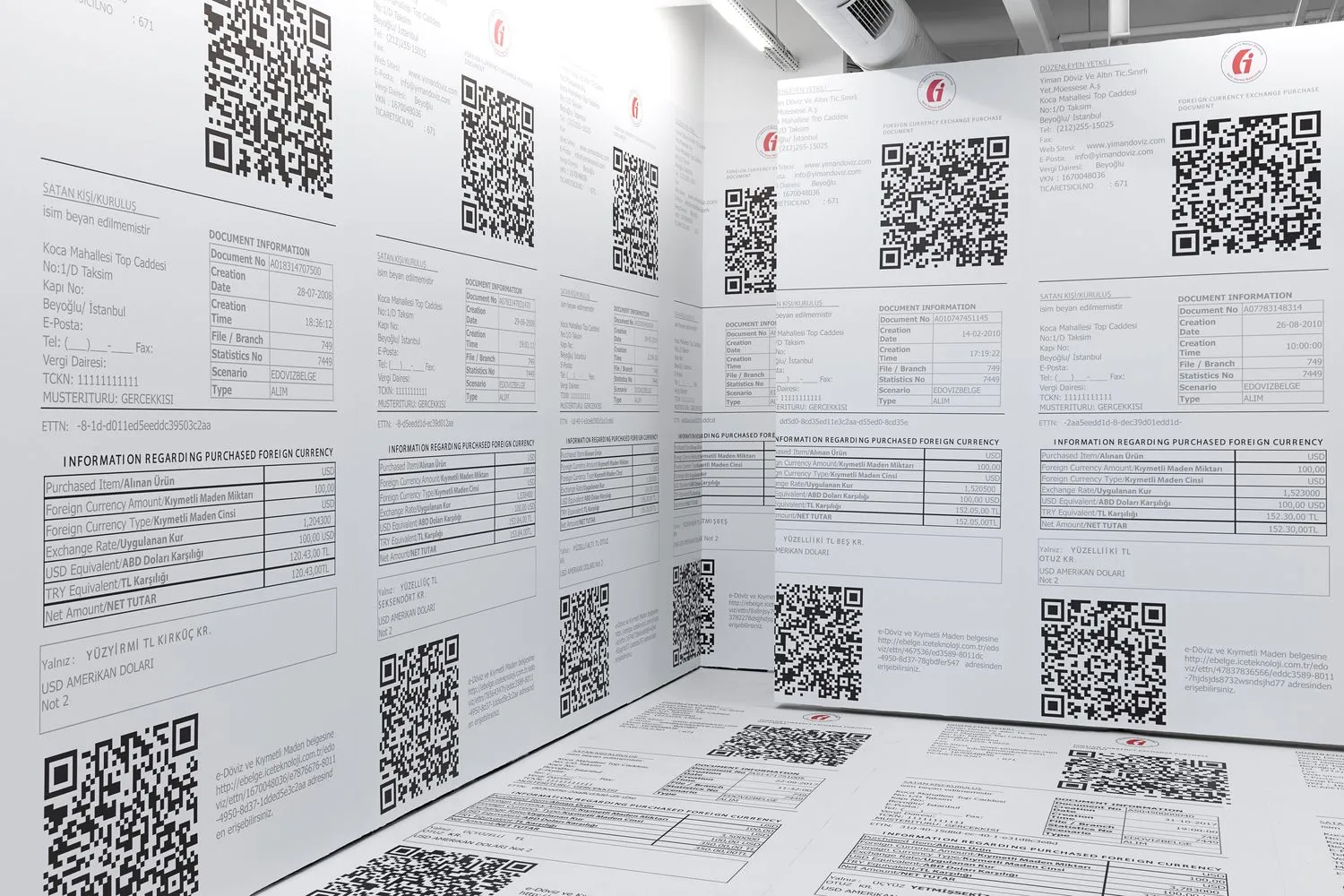 Installation view of About the Artist by İrem Günaydın at THE PILL