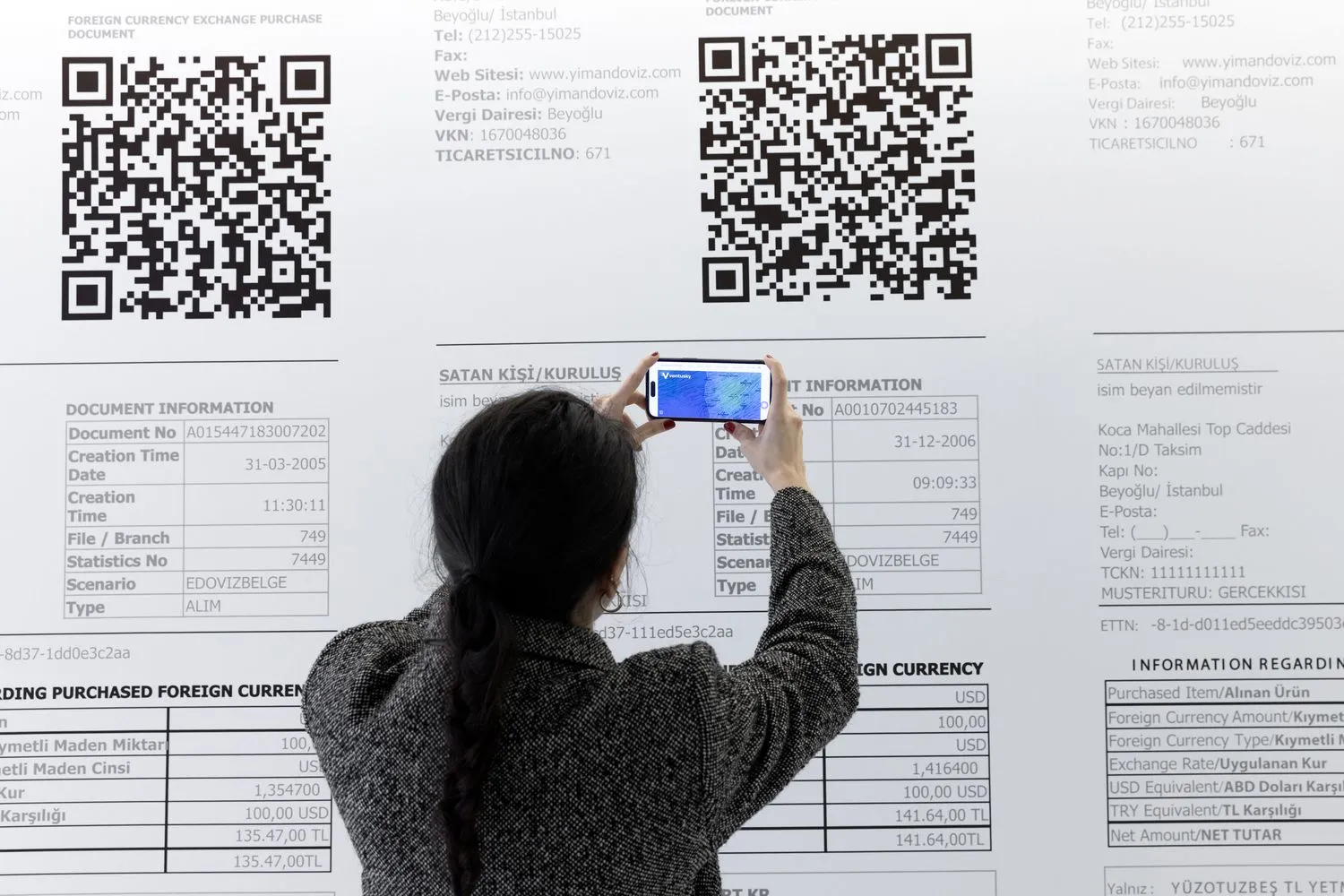 Installation view of About the Artist by İrem Günaydın at THE PILL